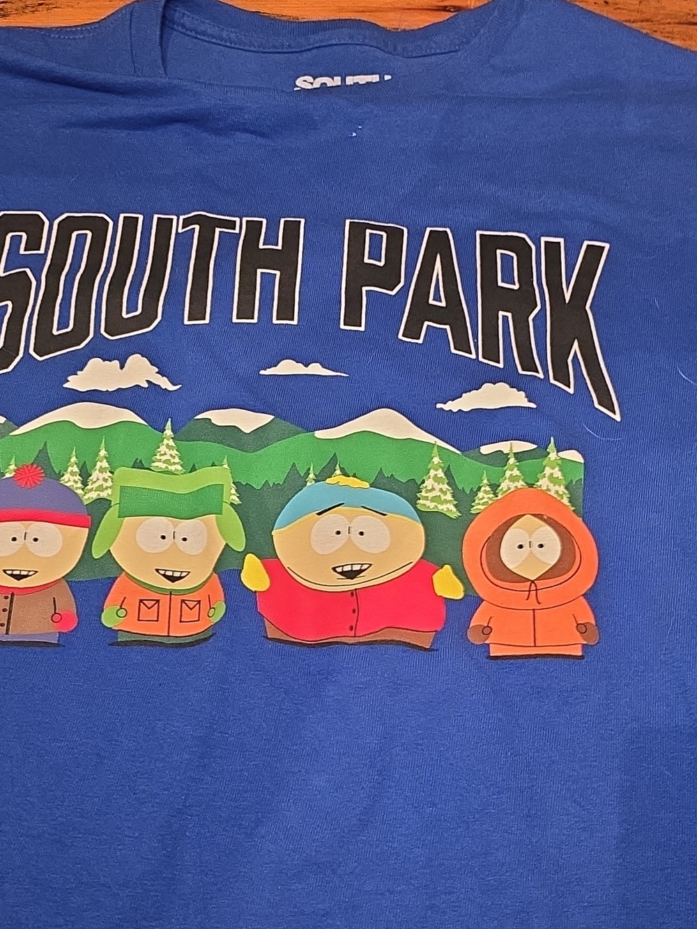 Hybrid Apparel South Park Graphic Tee in Royal Blue with Multicolor Characters